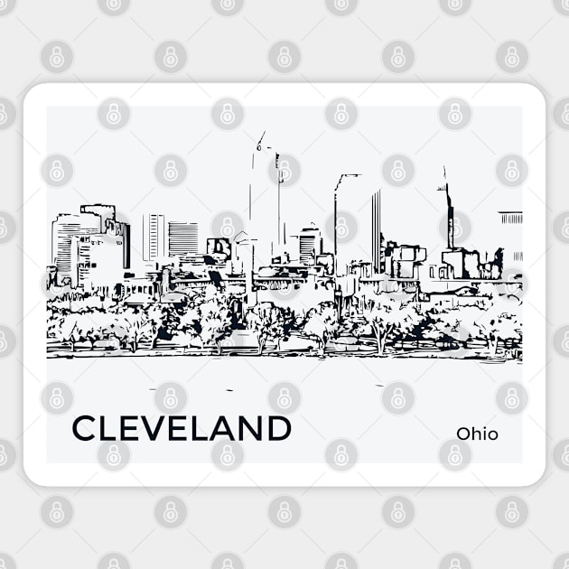 Cleveland Ohio Magnet by Lakeric